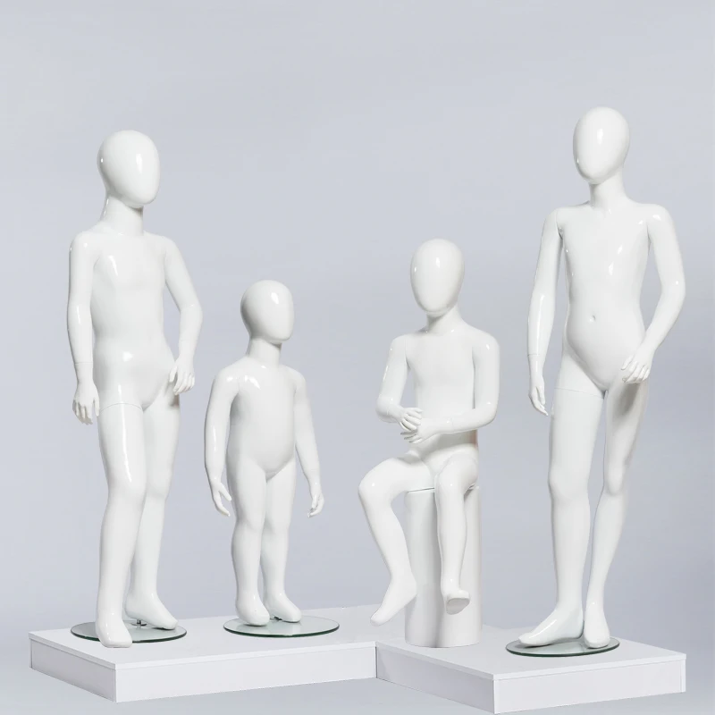 Children Mannequin Children's Display Rack children's Model White Color Different Ages