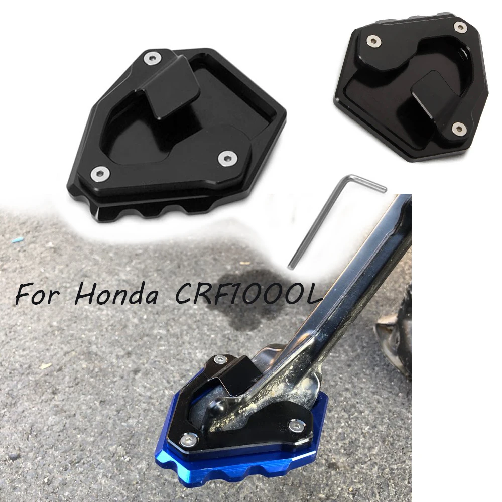 

For Honda CRF1000L CRF 1000L Africa Twin ABS/DCT 2016 2017 Motorcycle Kickstand Foot Side Stand Extension Pad Support Plate