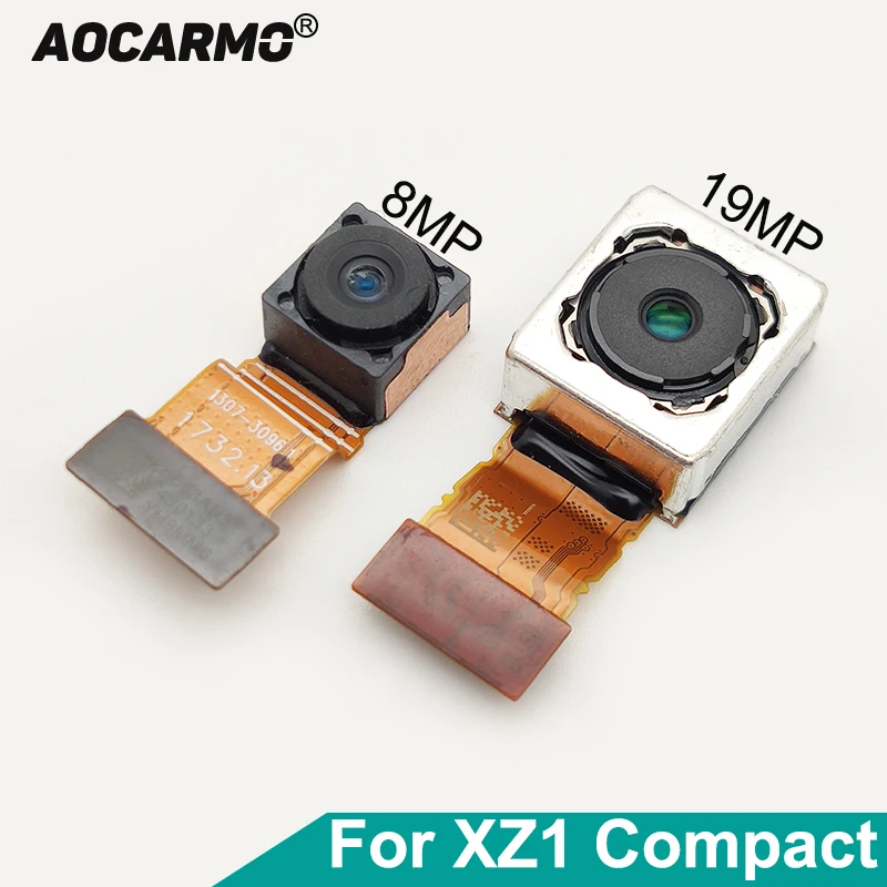 

Aocarmo For Sony Xperia XZ1 Compact XZ1c G8441 G8442 SO-02K Front Face Rear Main Back Camera Module Flex Cable