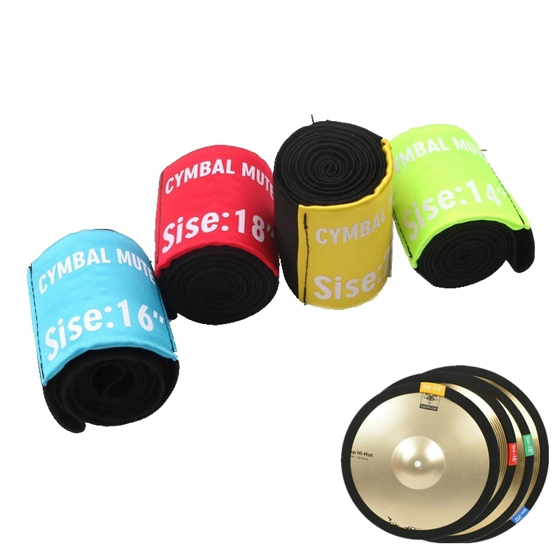 Cymbale Mute Circle Ring Drum Set, Hi-hat Practice, Silorous, 4 tailles en option, 14 