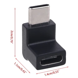 2025 New Right Angle 90 Degree USB 3.1 Type C Male to Female USB C Converter Adapter