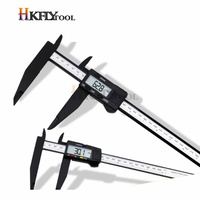 300mm 200 Electronic Digital Caliper LCD Plastic Vernier Caliper Long Jaw Micrometer Inner Outer Diameter Gauge Measuring Tools