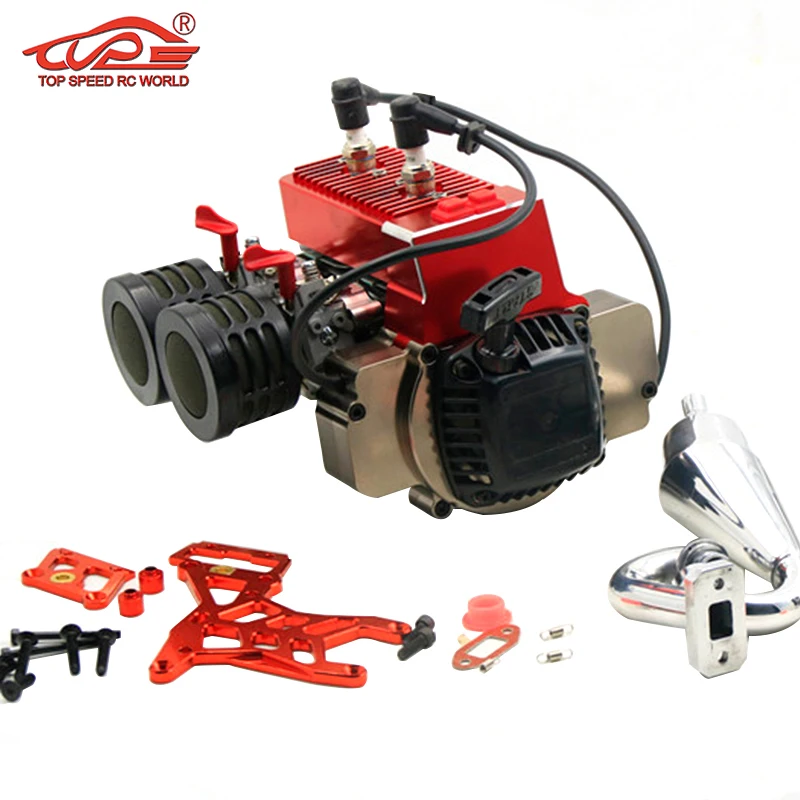 Doppia con letti singoli-cilindro del motore, 60CC MOTORE per 1/5 ROVAN HPI KINGMOTOR FID GTB MCD PARTI di automobili del rc