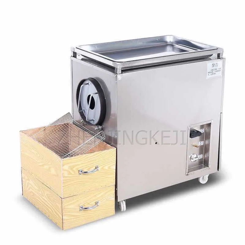 Macchina per castagne fritte a Gas commerciale automatica in acciaio inossidabile multifunzione rimovibile macchina per arrostire le noci attrezzatura per Snack