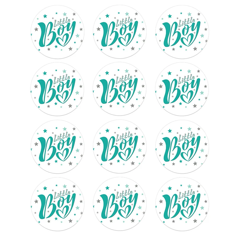 24/48pcs Baby Shower Self-adhesive Stickers Boy or Girl Vote Stickers for Gender Reveal Party Creative Decoration Home Supplies