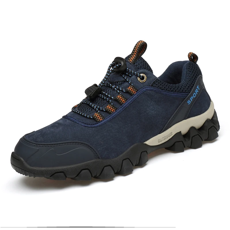 

2021 Men's Casual Shoes Genuine Leather Outdoor Sport Sneakers Trekking Footwear Climbing Hiking Camping Shoes for Men