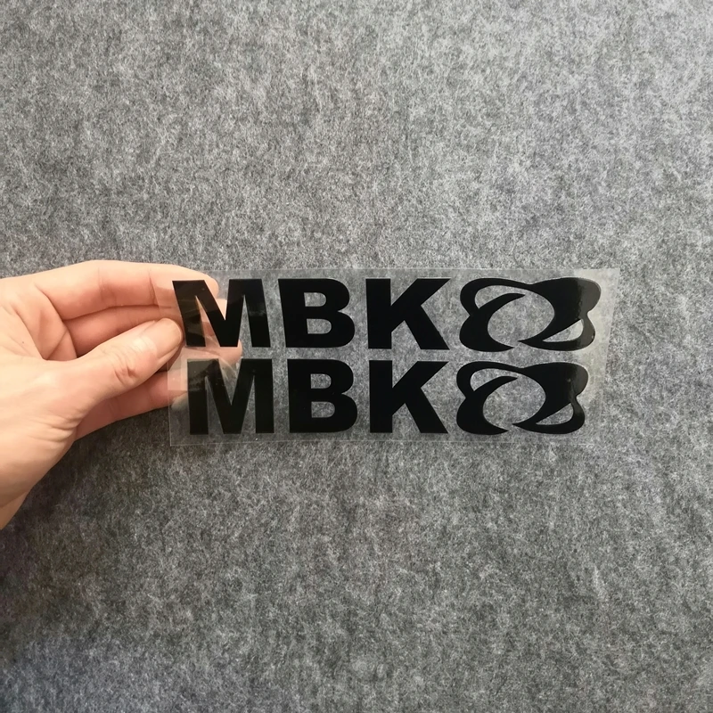 2pcs Motorcycle Refit Personalized Sticker Motorcycle MBK Logo  Decorative Colorful Laser Reflective Waterproof Decals for MBK