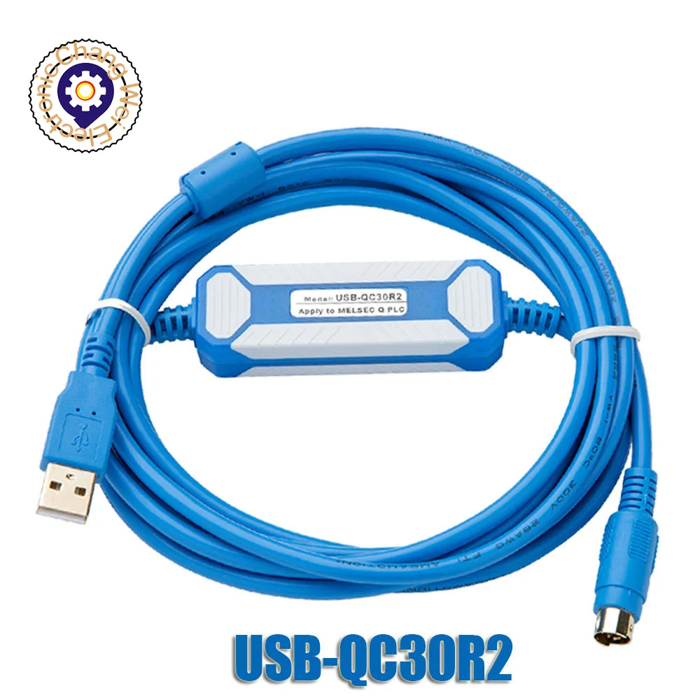 USB-QC30R2เหมาะสำหรับ Mitsubishi Q Series สายข้อมูลดาวน์โหลดการสื่อสารสาย