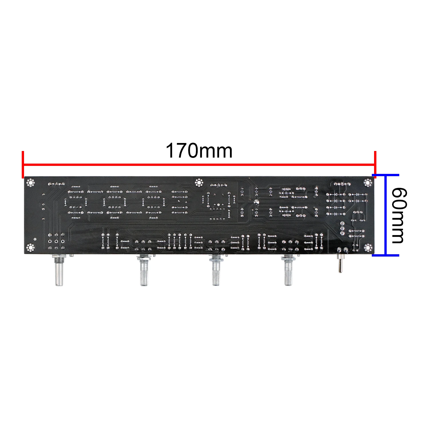 GHXAMP JRC5532 Audio preamplificatore scheda di controllo del tono Op-amp Treble Mid Bass preamplificatore amplificatore ELNA680UF * 2 + 1000UF * 6