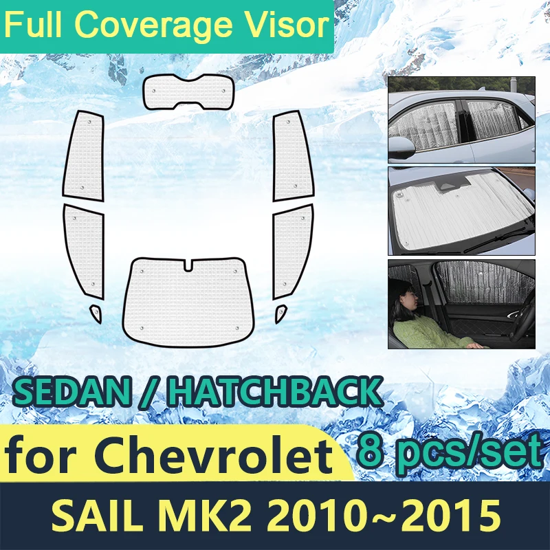 

Full Cover Sunshades For Chevrolet Sail Mk2 2010 2011 2012 2013 2014 2015 Aveo Car Windshields Accessories Sun Protection Visor