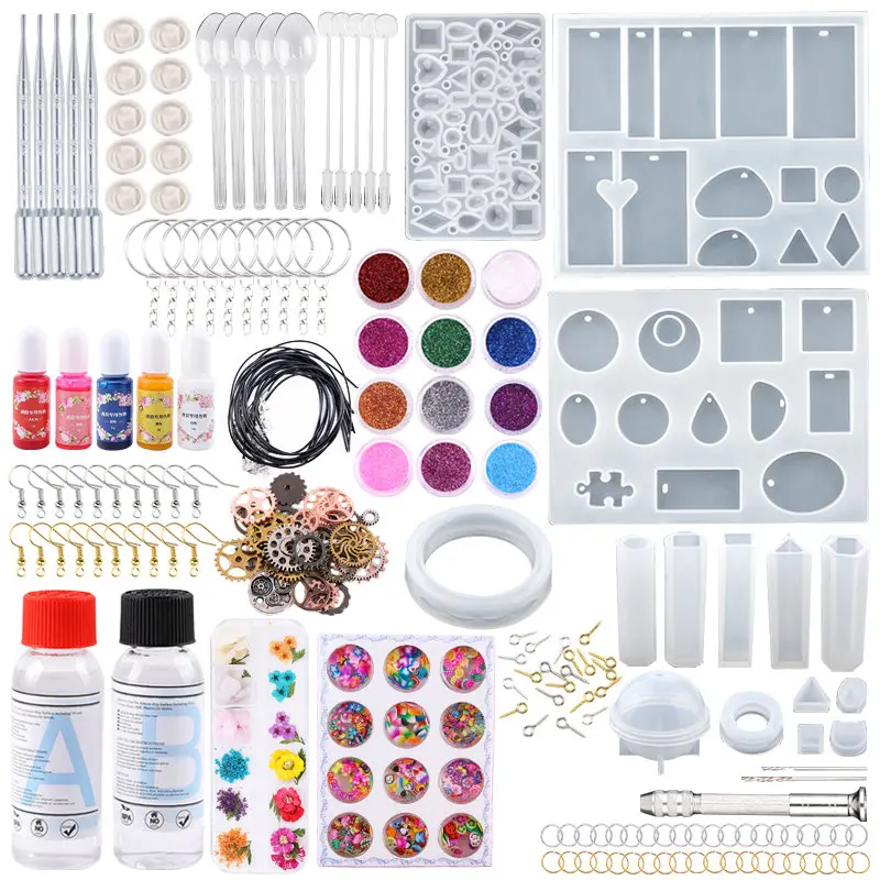 Kit de Moules en Résine Époxy Transparente QIAO 9