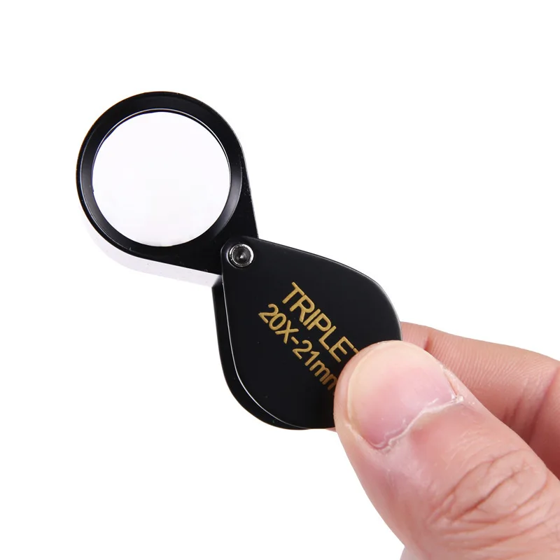 

Portable Handheld Magnifying Glass 10X Jewelry Magnifying Glass Identification Diamond Jade Antique Stamp Coin