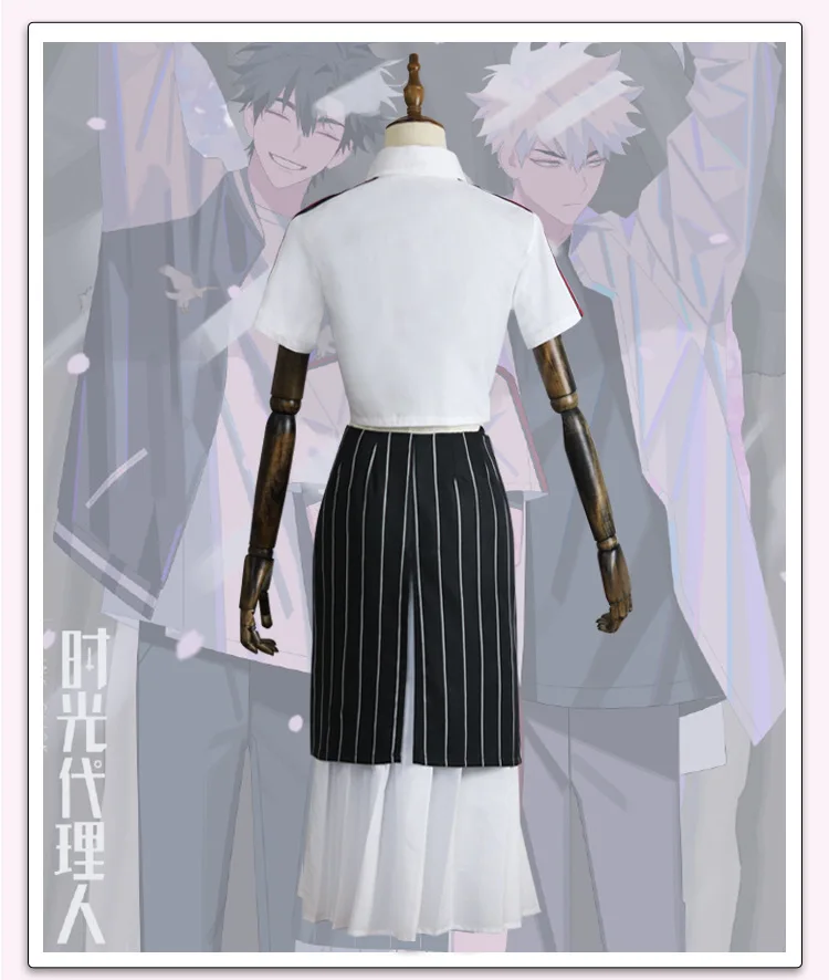 Anime Devil Game Link Klik Qiao Leng Cosplay Kostuums Top Rok Voering Broek Uniform Volledige Set Vrouwen Meisjes Halloween Rol spelen