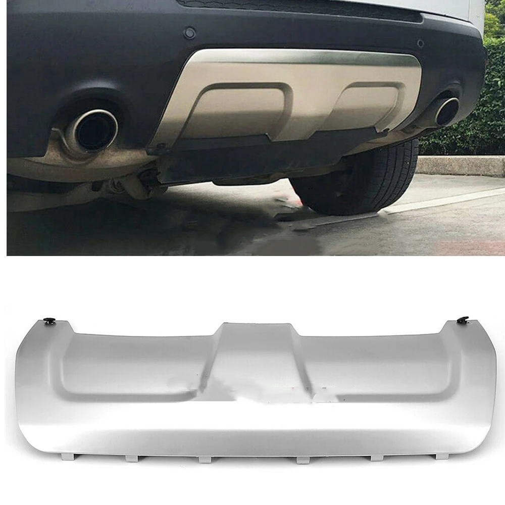 For Land Rover Range Rover Sport 2014-2017 L494 LR045173 Silver Rear Bumper Tow Hook Trailer Cover Guard Fender Lip Skid Plate