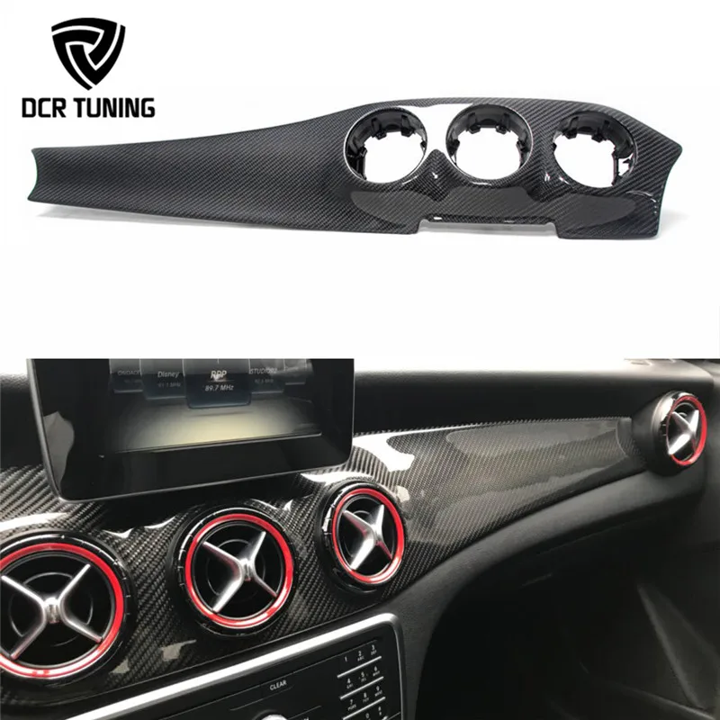 

Interior Dashboard Trim For Mercedes CLA Class W117 CLA180 200 250 Carbon Fiber GLA Upgrade Centre Console Air Vent Surround LHD