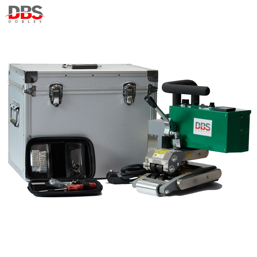 Automatic 1800W Plastic Geomembrane Welding Machine Geo Seam Hot Wedge Welder with Comet for PVC LDPE HDPE Membrane Layer