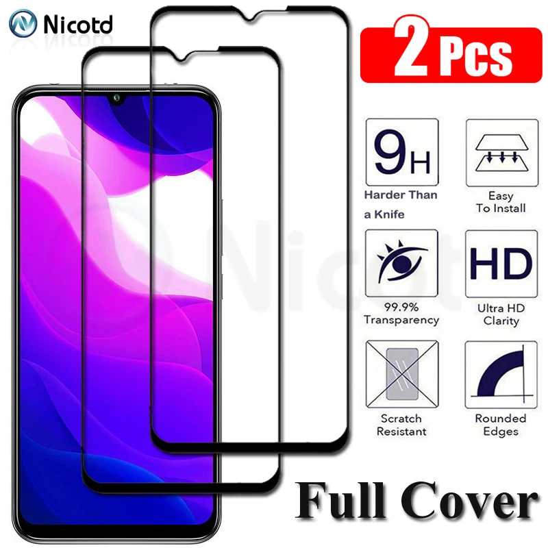 2 Pieces For Xiaomi Mi 10 lite 5G Full Cover Tempered Glass For Xiaomi Mi 9 8 SE Lite Pro Screen Protector On Xiaomi Mi CC9 CC9e