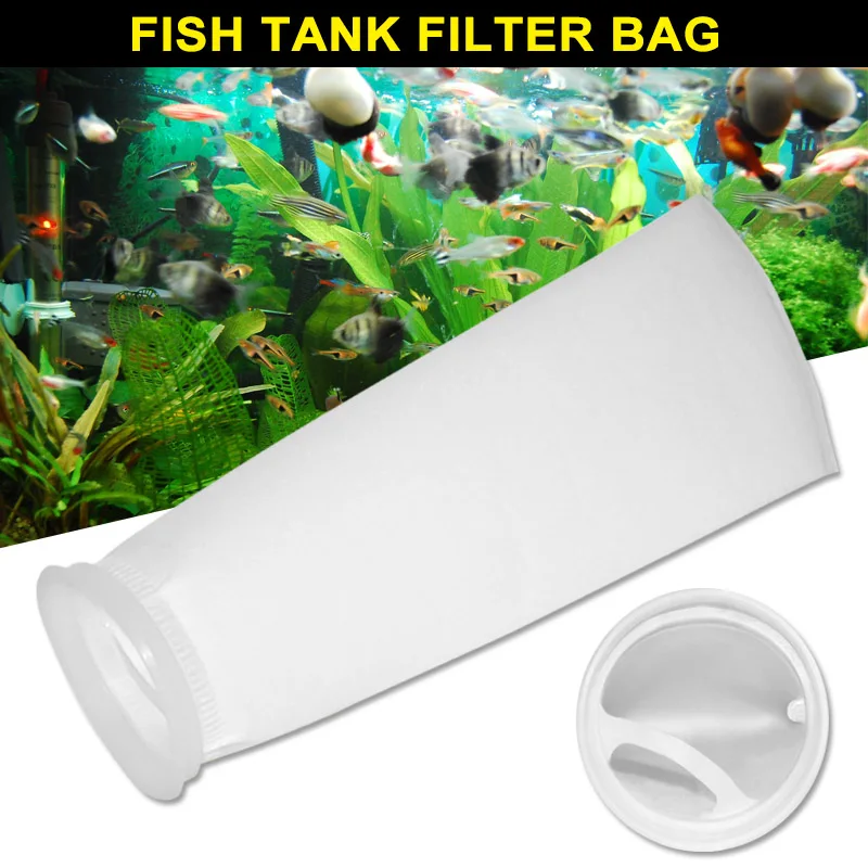 100/150/200 Micron Fish Tank Filter Mesh Bag Filter Socks for Aquarium CLH@8