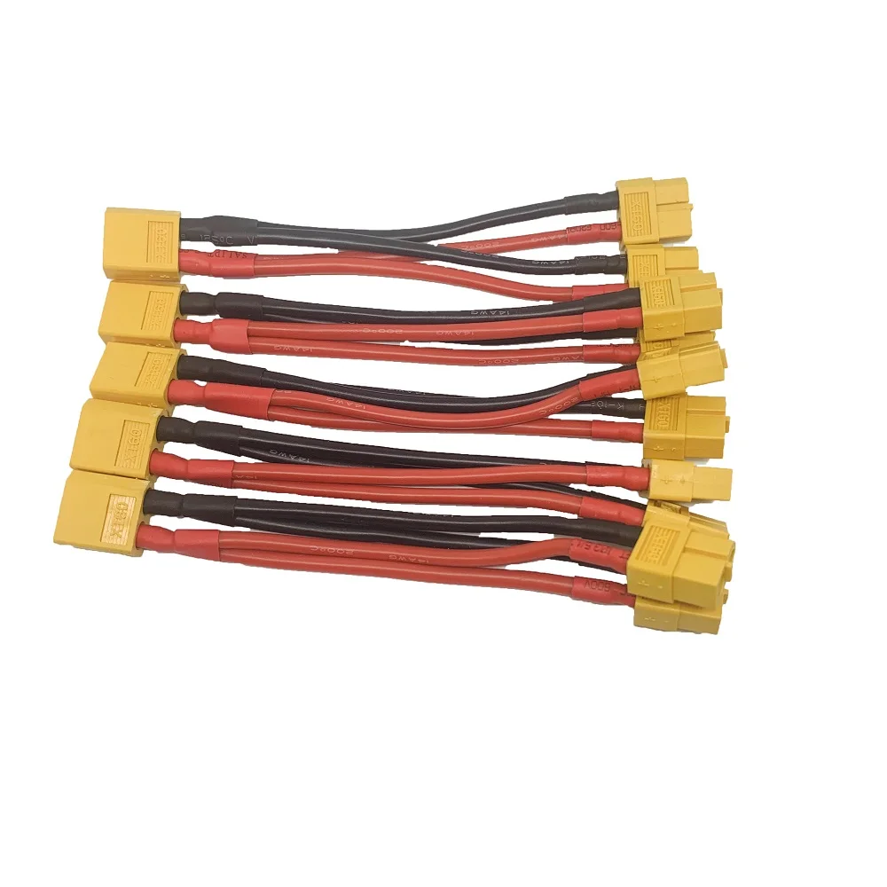 

5/10pcs Xt60 Parallel Battery Connector Cable Dual Extension Y Splitter Silicone Wire for RC Battery Airplane