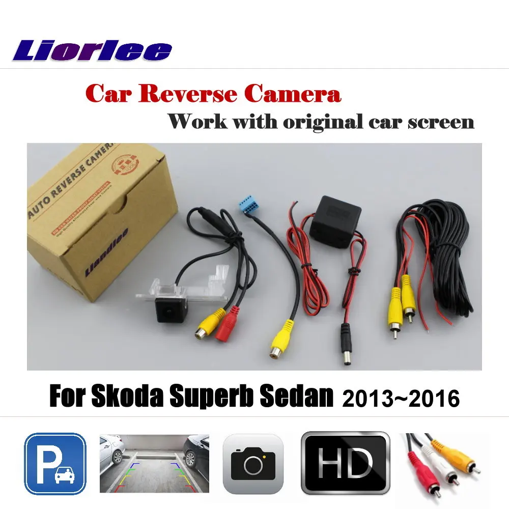 

For Skoda Superb Sedan 2013~2016 Car Rearview Parking Camera Original Display Image / Rear View Backup Back HD CCD OEM CAM