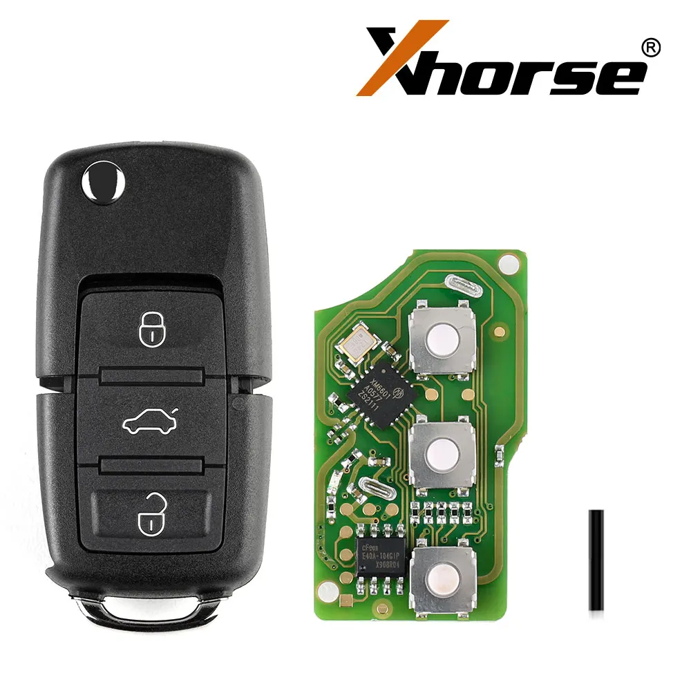 

Xhorse XKB501EN Wire Remote Key for VW B5 Flip 3 Buttons English Version