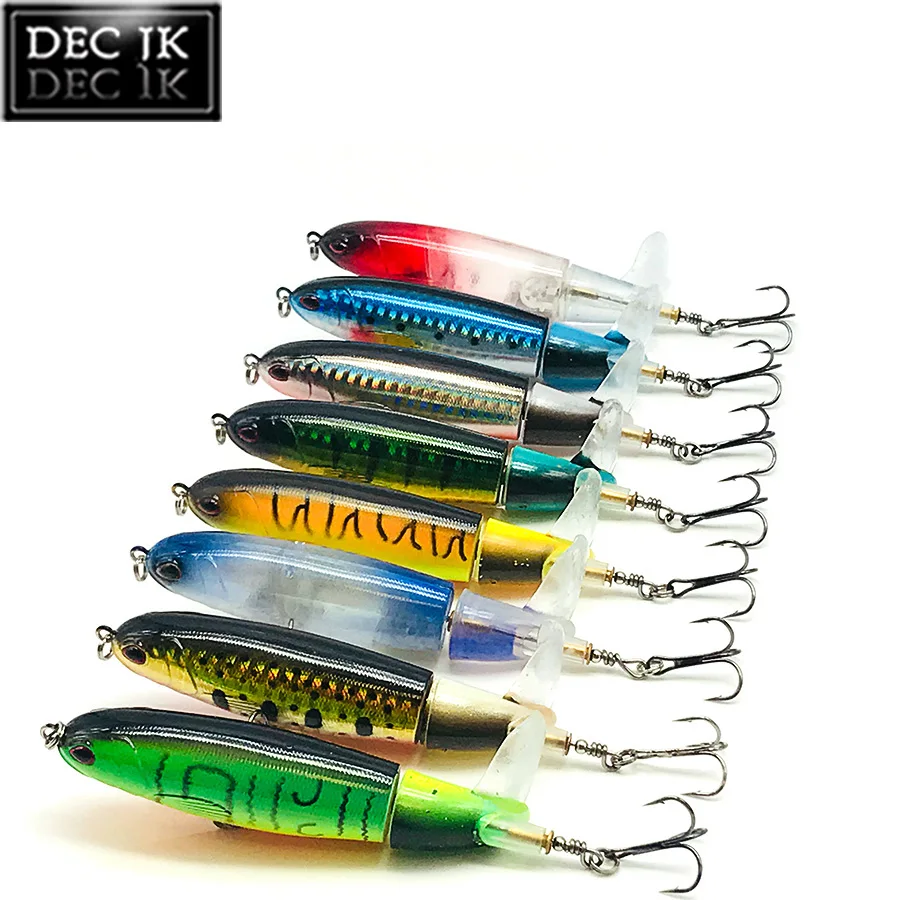 Whopper Popper Topwater/Surface Lure For Fishing Baubles/Wobblers/Tackle/Lures Hard Plopper Soft Rotating Tail Artificial Bait