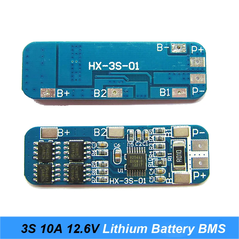 Voor 12V Accu 3S 12.6V 10A 20A Voor Schroevendraaier Batterij 12V Li-Ion 18650 Batterij Bescherming board Bms Pcm Voor Schroevendraaier