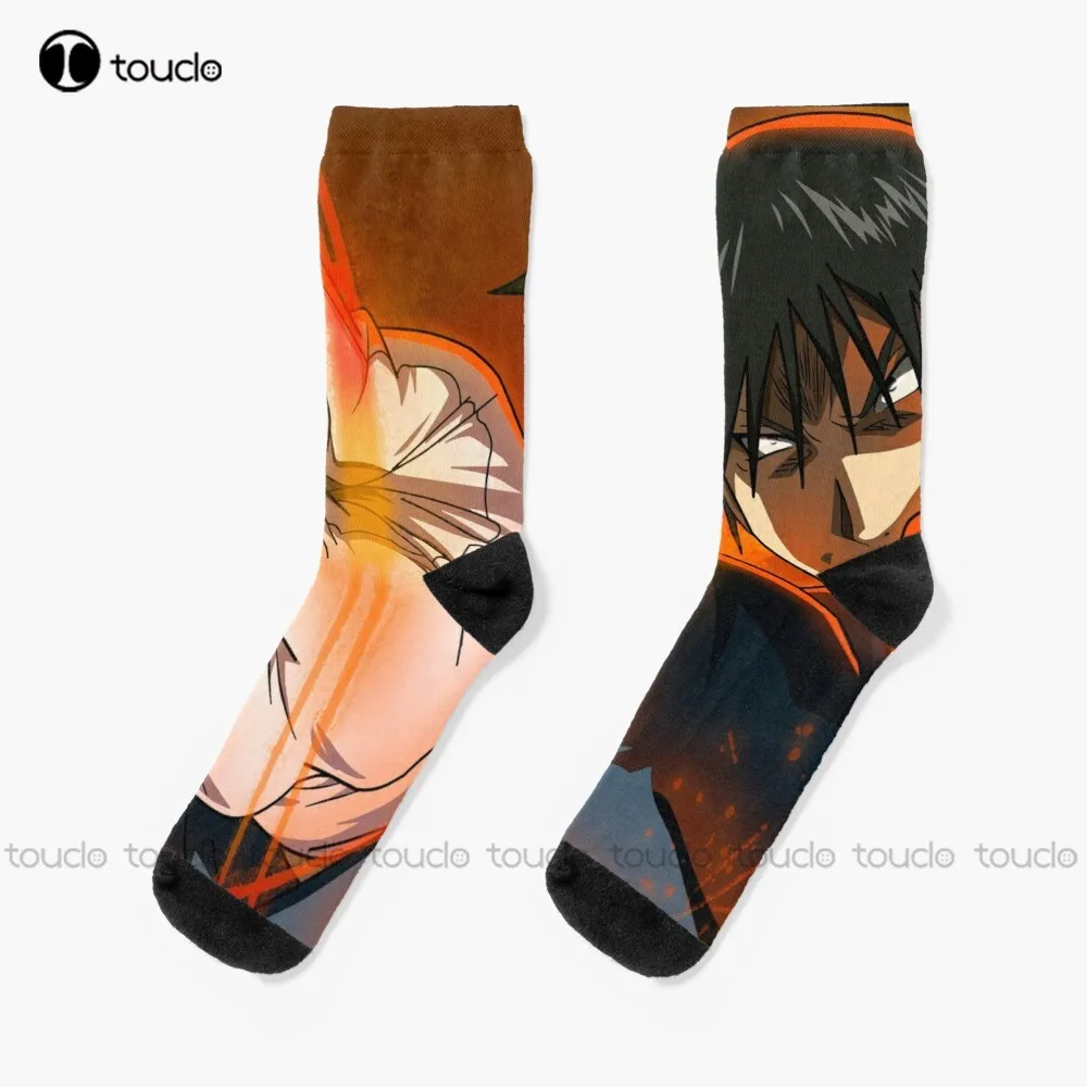 Full Metal Alchemist Mustang Socks Slipper Socks Women Personalized Custom Unisex Adult Teen Youth Socks 360° Digital Print