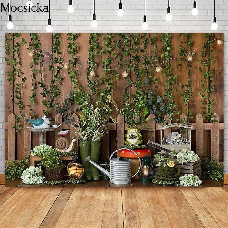 Spring Easter Backdrops for Photography Wedding Flower Photographic Backgrounds Kids Birthday Cake Smash Photo Props Studio