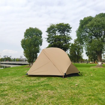 MSR 허바 NX 스타일 경량 배낭 텐트, 립스톱 방수 텐트, 초경량 1 인용, 카키 색상