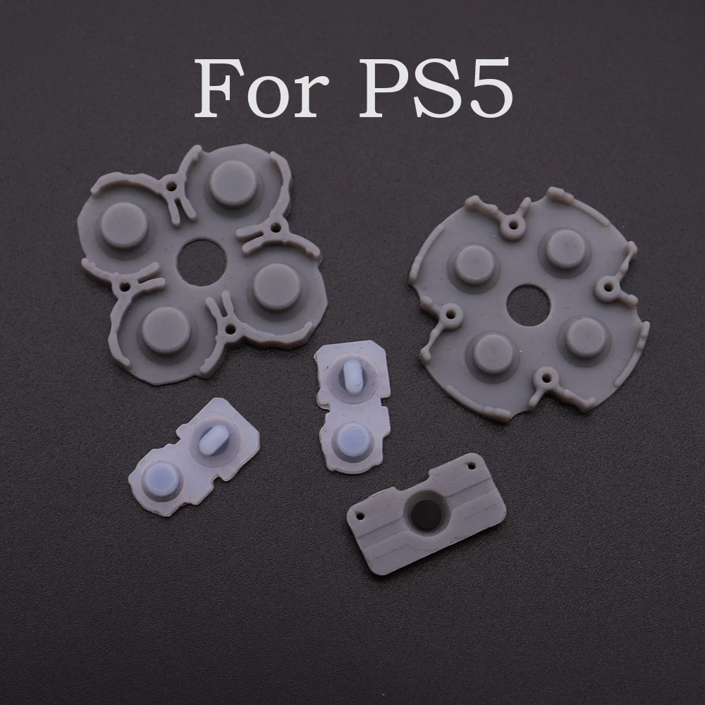 TingDong 1set LR Conductive Rubber Pads For PS5 Controller Buttons Contact Rubber Conductive Silicone Rubber for ps5