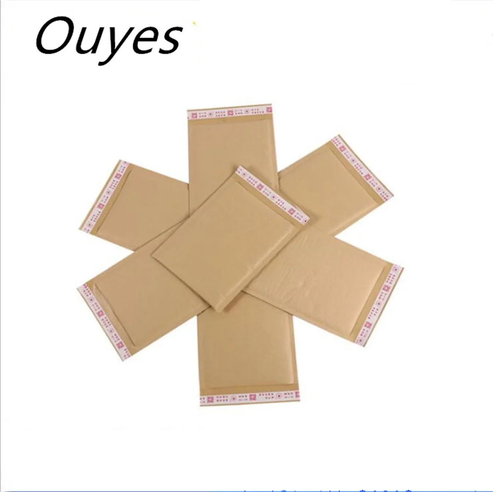 10pcs Natural Kraft Paper Bubble Envelopes Mailers Padded Shipping Envelope With Bubble Mailing Bag