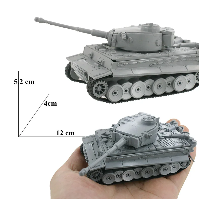 4D Model Building Kits Military Model Assembly Tiger Tank Panzerkampfwagen VI Educational Toys Collection High-density Material