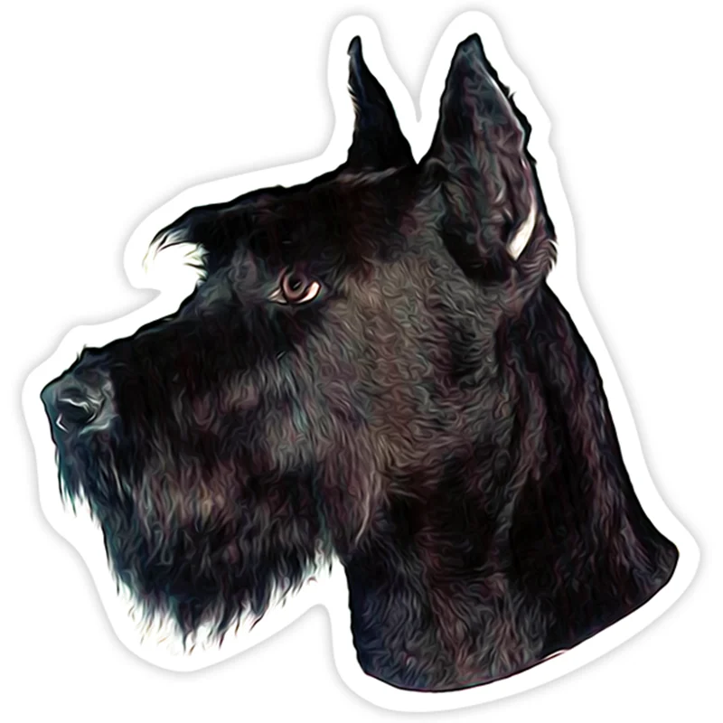 

S40248# Various Sizes PVC Decal Giant Schnauzer Car Sticker Waterproof on Bumper Rear Window Laptop Refrigerator Toilet