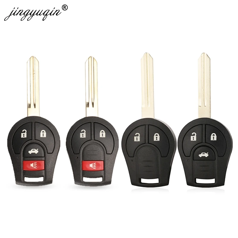 jingyuqin 2 3 2+1 3+1 Buttons Remote Key Shell Case For Nissan Sylphy Cube Juke Rogue Micra Qashqai Altima Maxima Sentra Versa