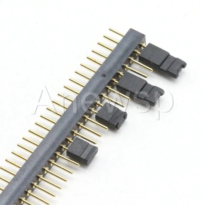 50PCS 1.27mm Pitch Jumper cap/short circuit cap spacing Short / Long Type 1.27 connector row stitch short link jumper