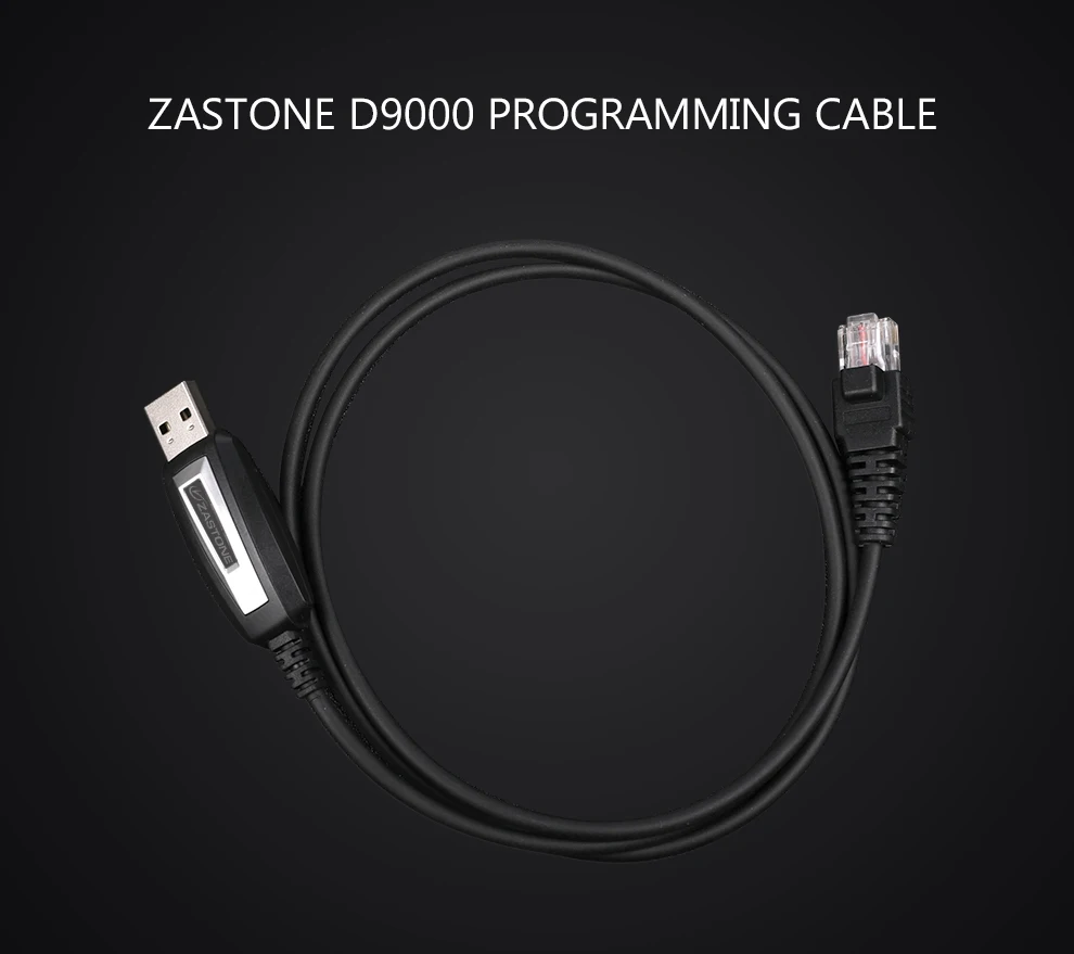 Zastone-Cable de programación para walkie-talkie, accesorio de 50KM para Radio de coche, móvil, ZT-D9000, 50W