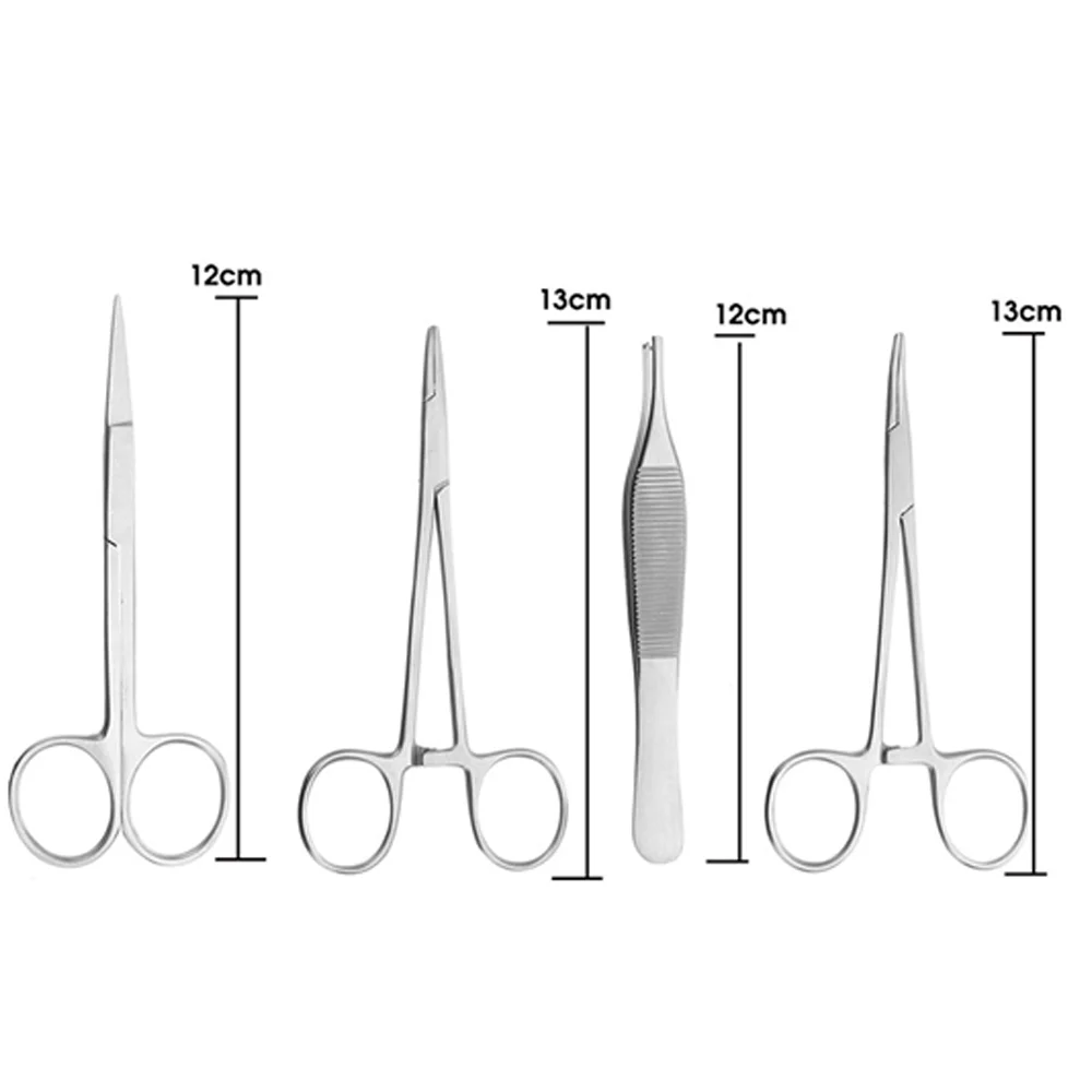 Dentistry Tool Surgical Suture Training Kit Practice Medical Tweezers Pliers Needle Holder Dentist Dental Tools Instrument   New