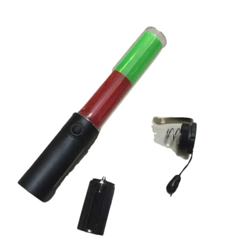26 Multi-Functionele Flashinglight Rood Groen Tl Led Noodevacuatie Tool Voertuigen Knipperende Pvc Verkeer Baton