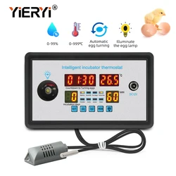 Yieryi akıllı termostat dijital ZFX-W9002 termostat sıcaklık nem kontrol kuluçka 360 otomatik yumurta dönüm 12V/220V