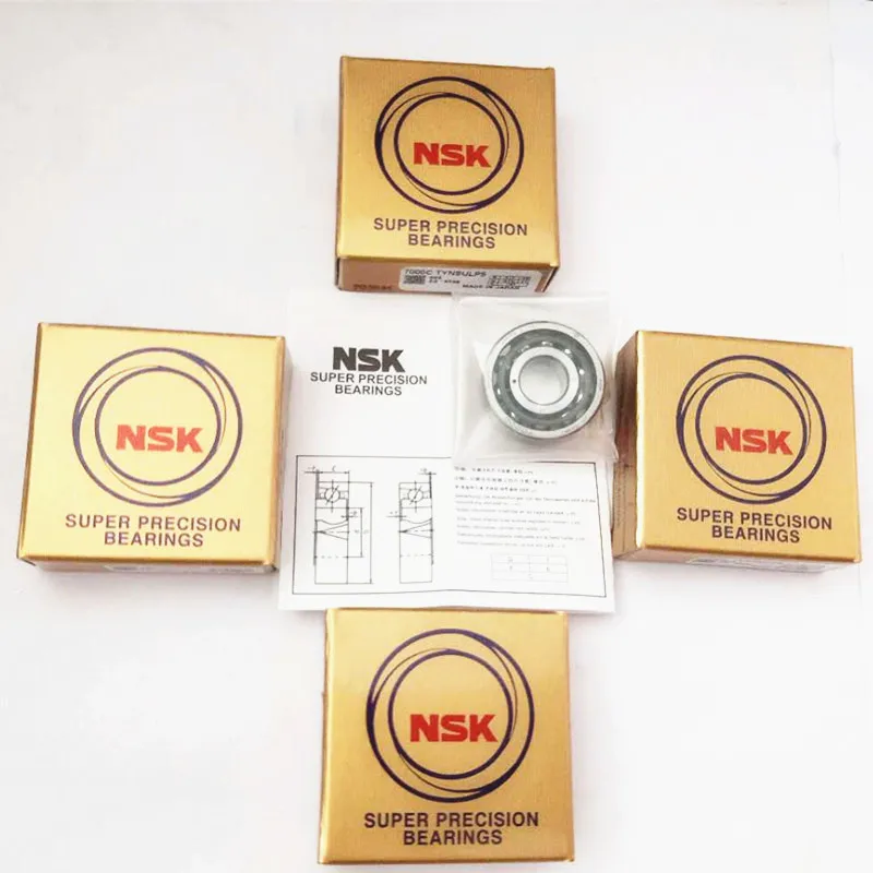 NSK Brand  1 Pair 7205 7205C-2RZ-P4-DBB 25x52x15 Sealed Angular Contact Bearings Speed Spindle Bearings CNC ABEC 7