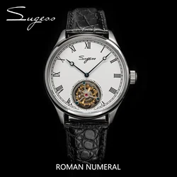 Sugess 2023 Tourbillon Watch Luxury Men Mechanical Wristwatches Hand Wind Original ST8230 Movement Sapphire Crystal Luxury Gift