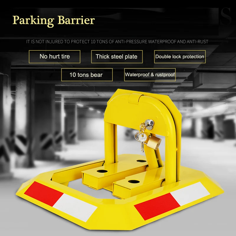 Octagon Staal Parkeer Blocker Parkeer Barrier Handleiding Parking Lock Bolder Post Grond Lock Verdikte Anti-Collision