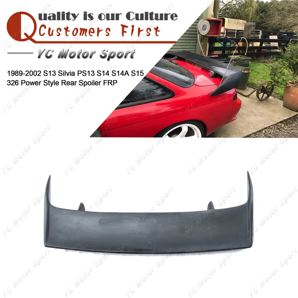 Car Accessories FRP Fiber Glass 326 Power Style Rear Spoiler Fit 