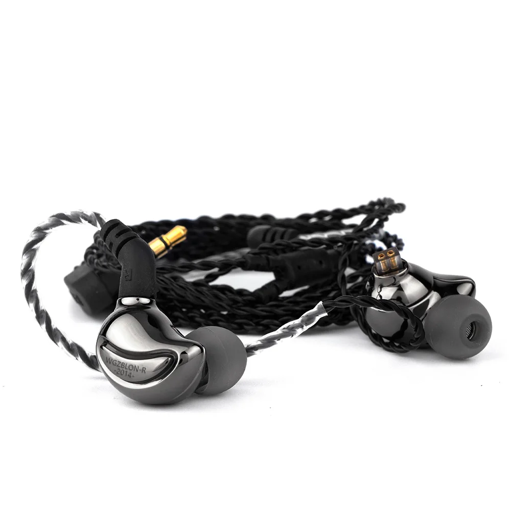 Blon BL-01 BL0110mm生物学繊維ダイヤフラムドライバhifi in-耳イヤホンで0.78ミリメートル2Pin着脱式ケーブル