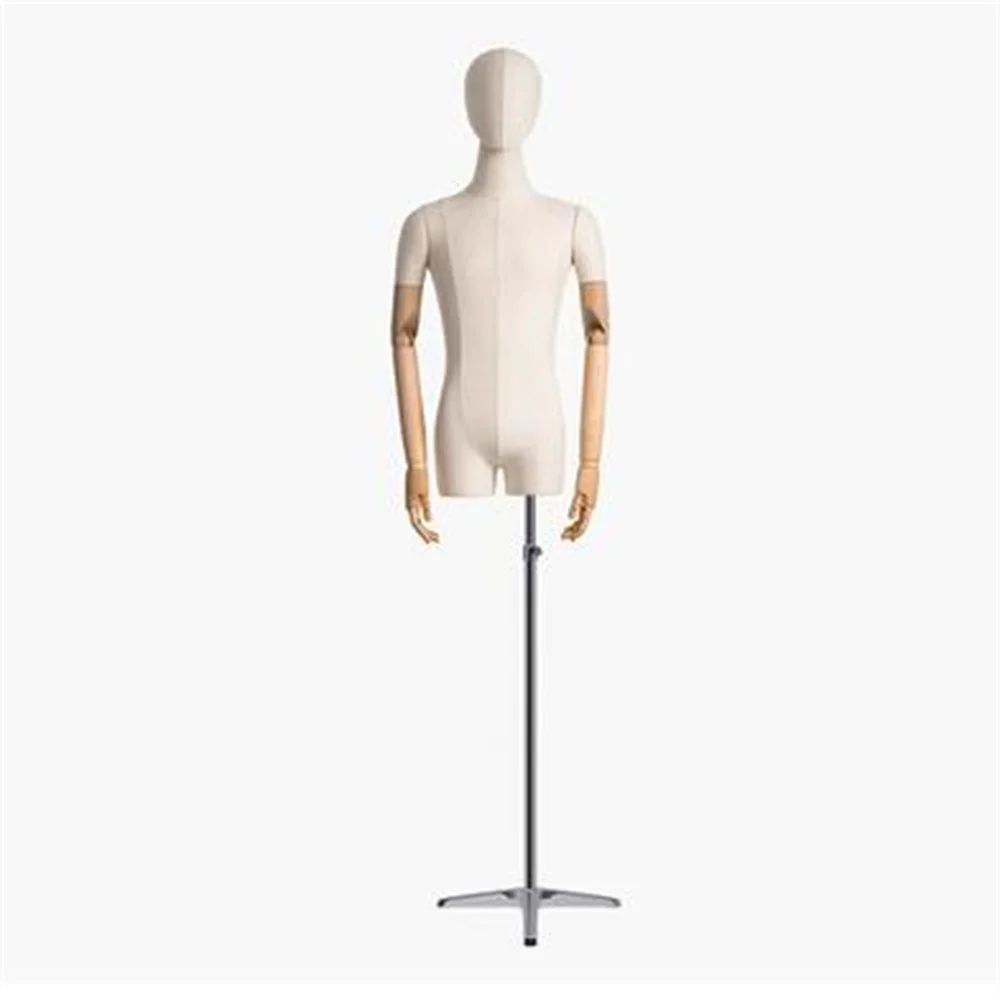 

Mannequin Body Stand for Cloth body Male Arm Color,Dress Form,Clavicular Wooden Jewelry,Flexible Women,Adjustable Rack C010