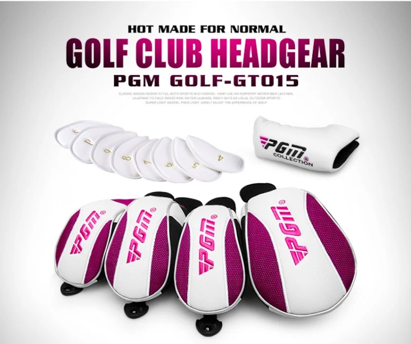 PGM Golf Club Head Cover Driver Iron Wood Rod Headgear Washable Easy To Use Save Space GT015 Wholesale