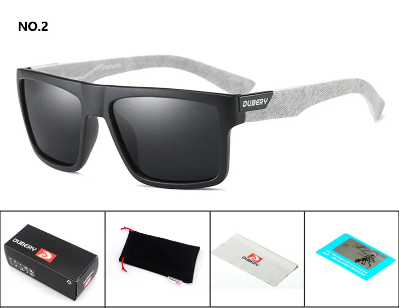 DUBERY Brand Design Polarized Driving Sun Glasses Men's Retro Male Colorful Sun Glasses Men Fashion Brand Luxury Shades Oculos - Image 8