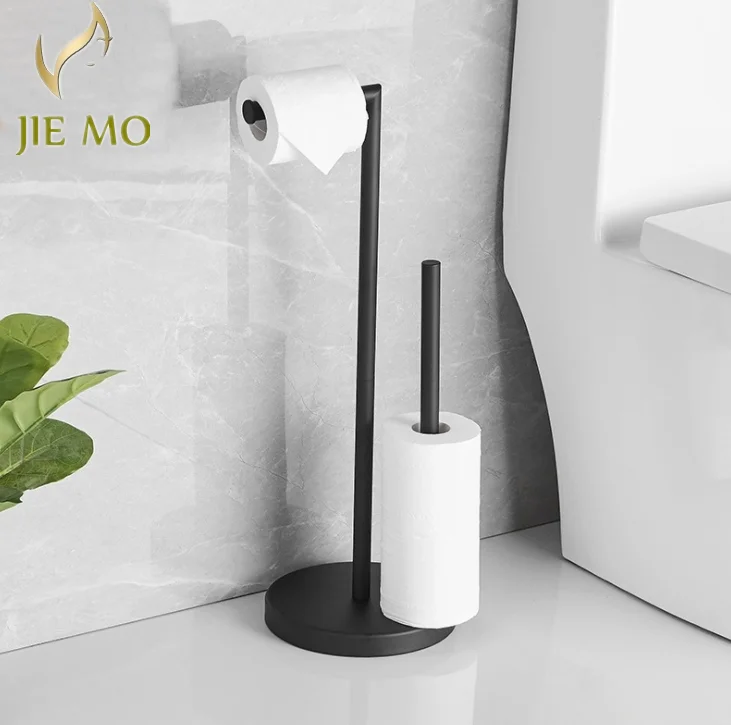 Floor stand  paper holder roll holder 304 stainless steel paper towel holder for bathroom, kitchen and living room