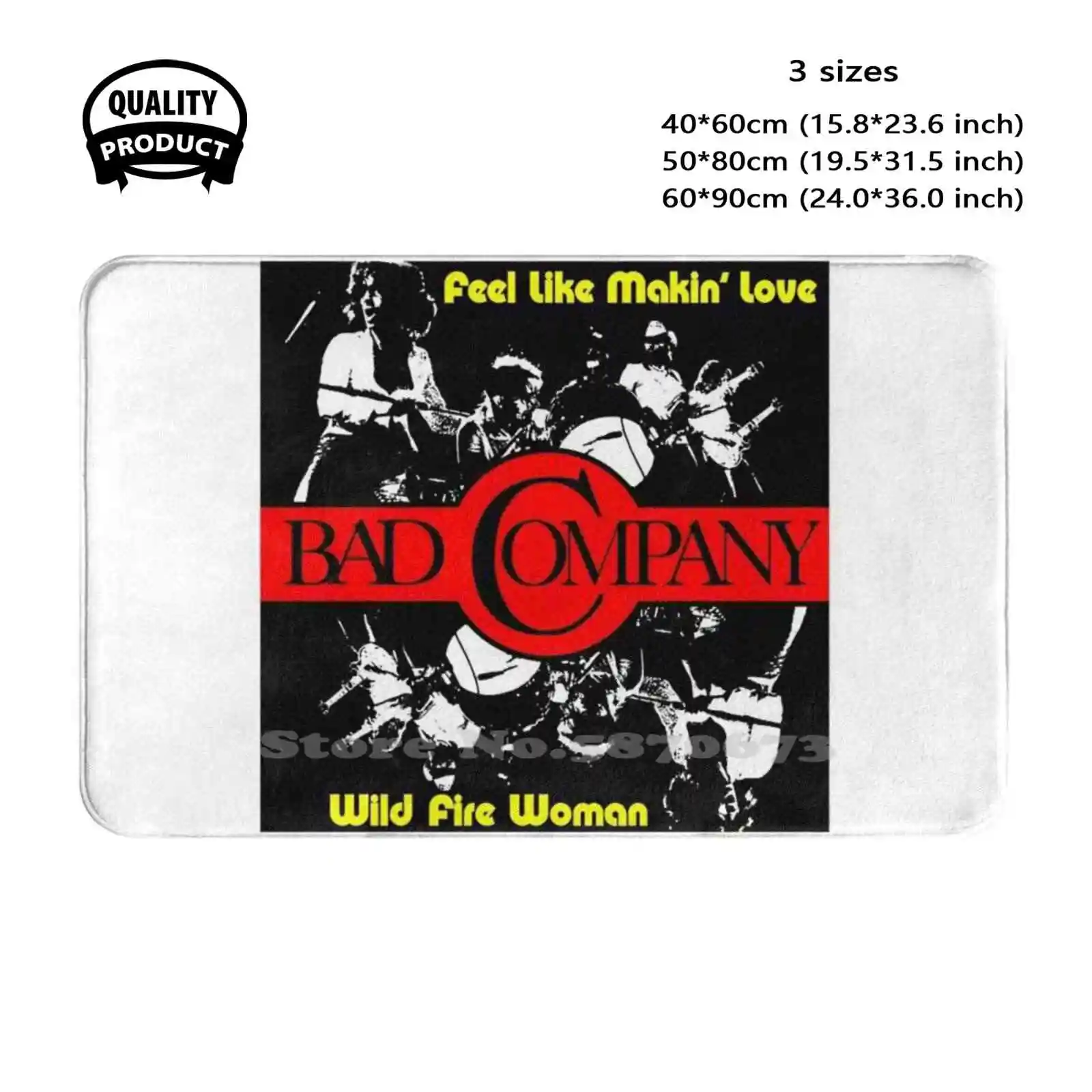 Bad Company 5 Soft Cushion Home Carpet Door Mat Car Rug Bad Company 5 English Hard Supergroup Formed In England 9Kuda